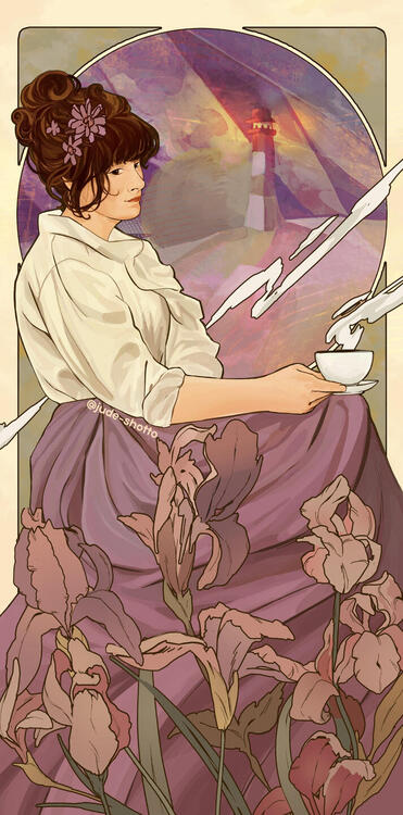 The Widow Mary In Art Nouveau