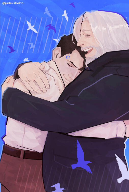 Hugs! - Connor &amp; Hank